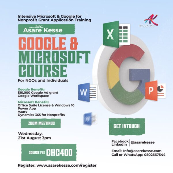 Microsoft & Google for Nonprofit Grant Application Training