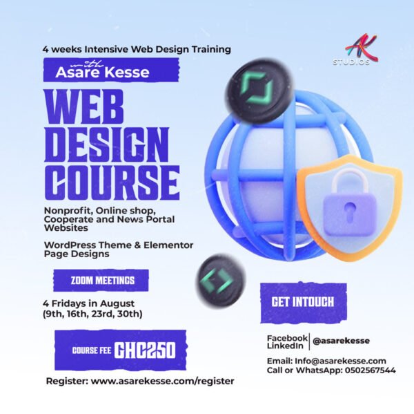 4 Weeks Intensive Web Design Course